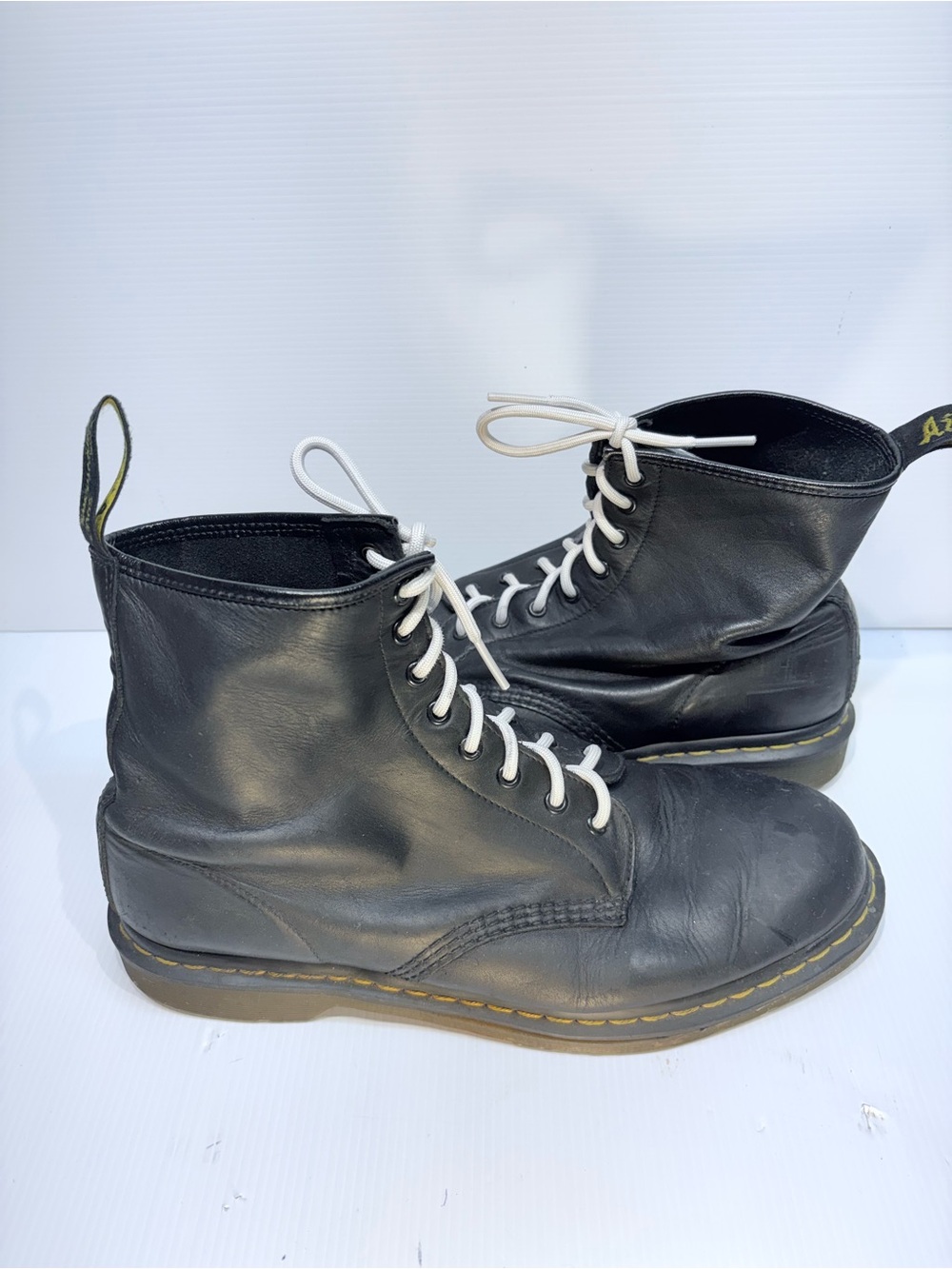 Dr. Martens Black Leather 8-Eye Boots / Size 47 European (14 US)